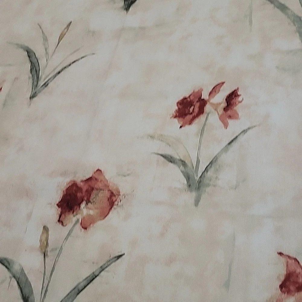 Shower Curtain Floral EUC